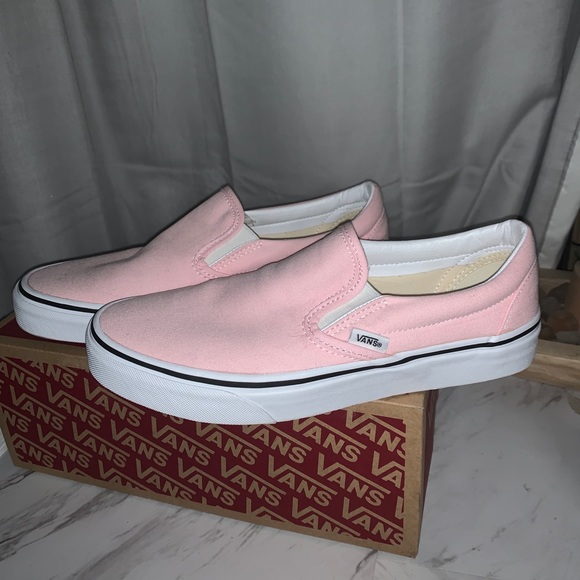 Vans Shoes - Baby Pink Slip-On Vans